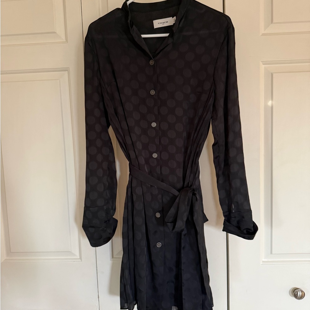 Coach Black Polka Dot Dress - like new!